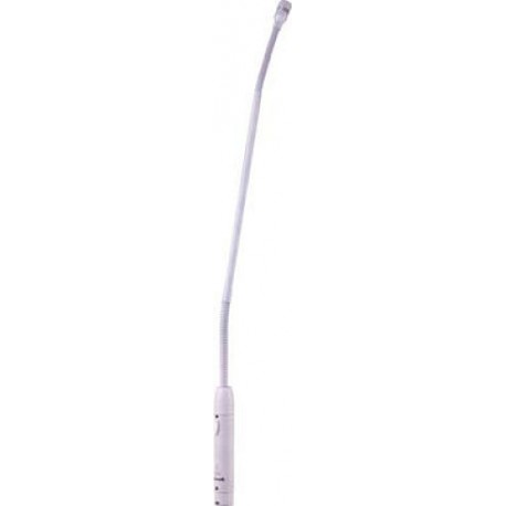 E322MW	Microfono Cuello De Ganzo Blanco-CasadelMusico-Audio y Video