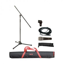 MSK10B(X)	Pqte Microfono Dinamico, Stand, Cable xlr-xlr Superlux-CasadelMusico-Audio y Video