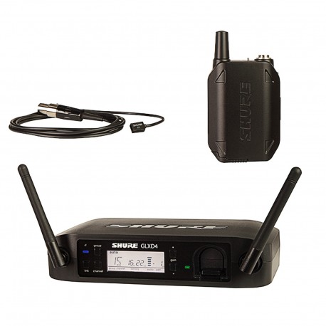 Sistema Shure Inalambrico GLXD14/WL93-CasadelMusico-Audio y Video