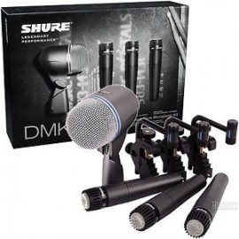 DMK57-52  MICROFONOS SHURE PQTE 4piezas,3xSM57 y 1 Beta 52, 3brakets-CasadelMusico-Audio y Video