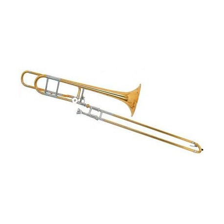 TROMBON DE VARA SIb/Fa LAQ. TRANSP.SL-822L SILVERTONE-CasadelMusico-Instrumentos Musicales