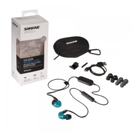 Shure SE215SPE-BT1 Audifonos In-Ear Inalambricos con Bluetooth, Color Azul-CasadelMusico-Audio y Video