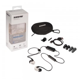 Shure SE215SPE-BT1 Audífonos In-Ear Inalambricos con Bluetooth, Color Blanco-CasadelMusico-Audio y Video