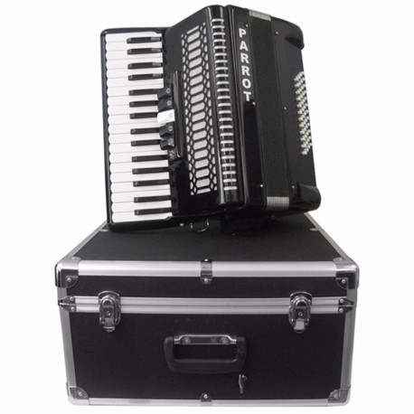 Acordeon Parrot 1307BK Negro 34 teclas 48 bajos-CasadelMusico-