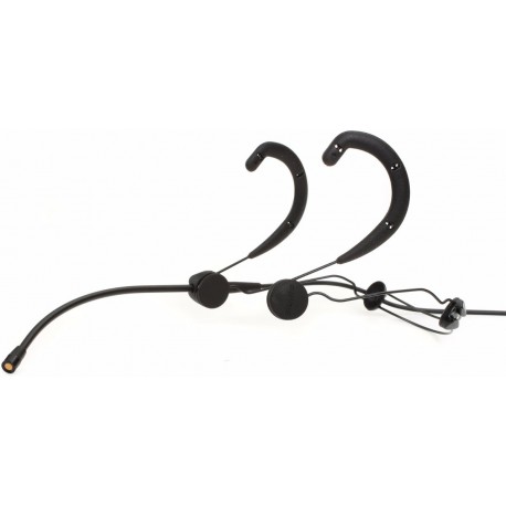 Micrófono para teatro, TV y oradores, negro, conector TA4F.-CasadelMusico-Audio y Video