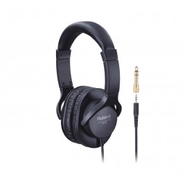 Audífonos Roland cover ear diseño Closed-Back cable liso color negro-CasadelMusico-Audio y Video