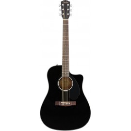 Guitarra Fender Electroacustica CD-60SCE Negra 0970113006-CasadelMusico-
