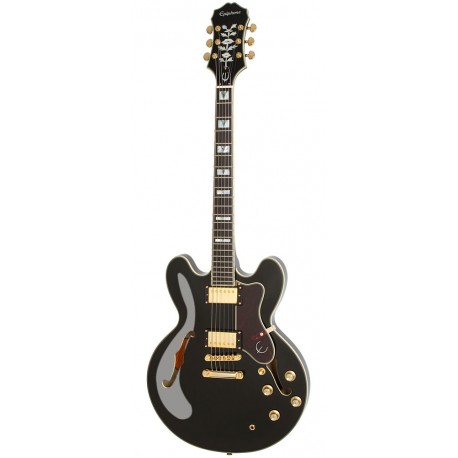 Guitarra Epiphone Sheraton-II Pro Negra-CasadelMusico-