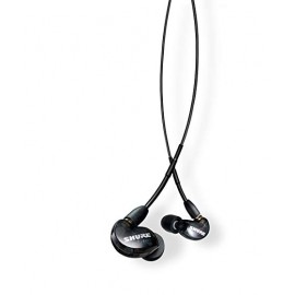Auriculares negros con cable /control remoto / micrófono, compatible con dispositivos Apple y Android.-CasadelMusico-Audio y Vid