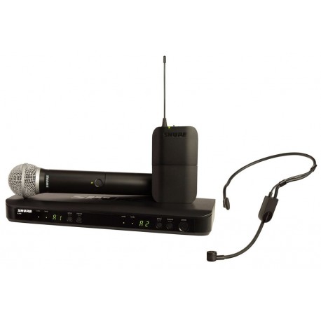 Sistema inalambrico doble Diadema y Mano Shure BLX1288/P31-CasadelMusico-Audio y Video