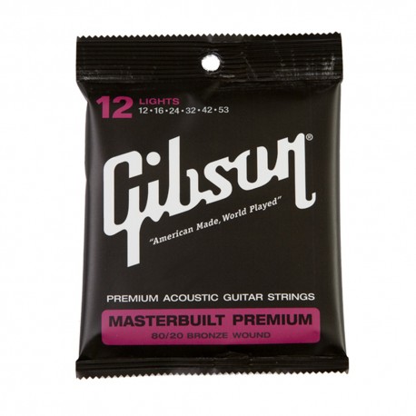 Cuerdas Para Guitarra Gibson Masterbuilt Premium 012-053-CasadelMusico-