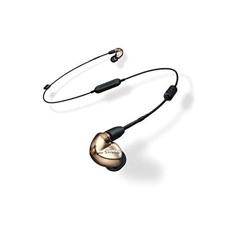 Auriculares de 3 vías, color bronce, con cables 3.5 mm con control remoto y cable Bluetooth-CasadelMusico-Audio y Video