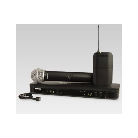 Microfonos Inalambrico Doble Shure BLX1288/CVL Diadema-CasadelMusico-Audio y Video