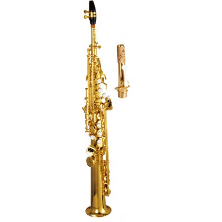 Saxofon Soporano Recto Symphonic Bb Laqueado SST-400L-CasadelMusico-Instrumentos Musicales