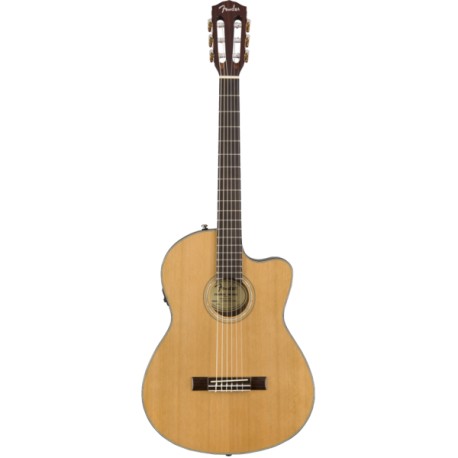 Guitarra Eacustica Fender CN-140SCE Clasica Natural Cedro-CasadelMusico-