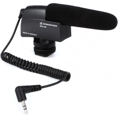 MICRÓFONO PARA VIDEO CÁMARA SENNHEISER  MKE400-CasadelMusico-Audio y Video