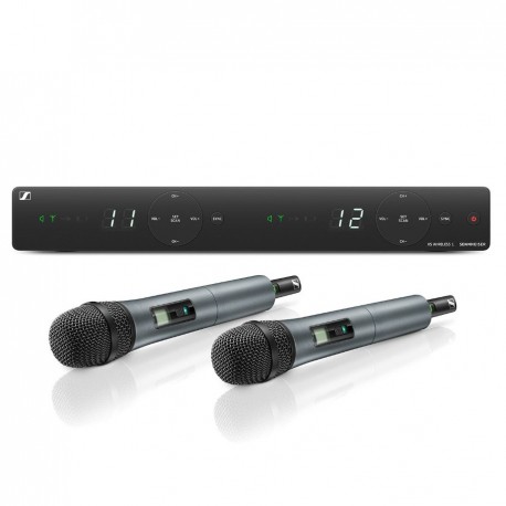 Sistema inalambrico doble Sennheiser de mano XSW1-825 DUAL-CasadelMusico-Audio y Video