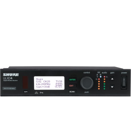 Receptor Inalámbrico Digital ULXD4-CasadelMusico-Audio y Video