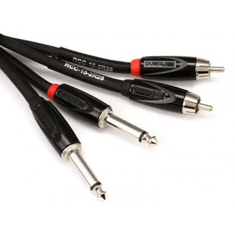 CABLE DUAL 2 PLUG A 2 RCA 15FT INTERCONNECT ROLAND-CasadelMusico-