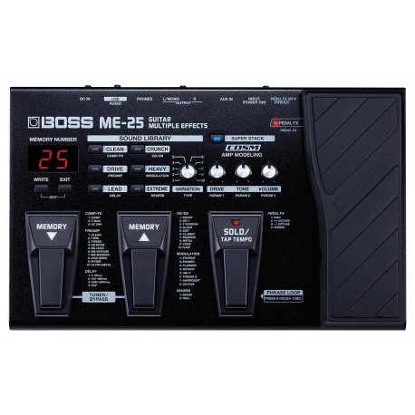 PEDALERA EFECTOS BOSS P/GUIT. ME-25-CasadelMusico-