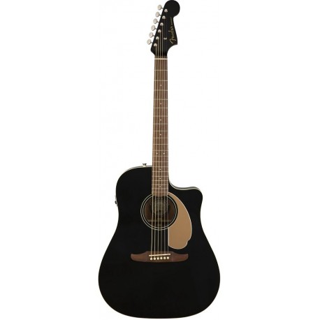 Guitarra Electro Acústica Fender Redondo Player Negra 0970713506-CasadelMusico-