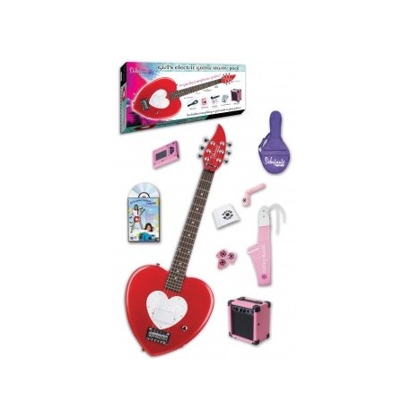 Paquete De Guitarra Eléctrica Daisy Rock 14-7013 Forma De Corazón C/Amplificador.-CasadelMusico-