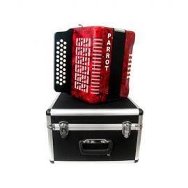 Acordeón Parrot Diatonico Rojo-CasadelMusico-