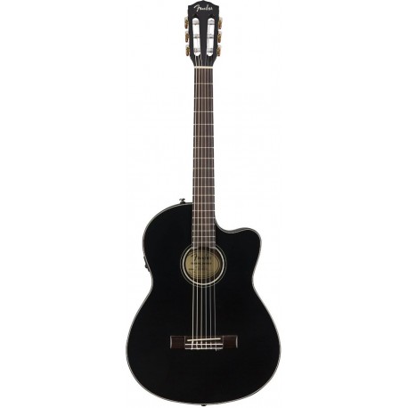 Guitarra electro-acústica CN-140SCE Nylon color negro-CasadelMusico-