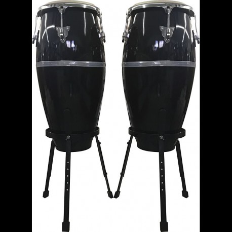 Congas de 10" Y 11" FG2-4 Black-CasadelMusico-