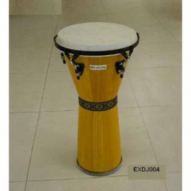 EXDJ004 Djembe 12 1/2 Madera Natural Aro Negro-CasadelMusico-