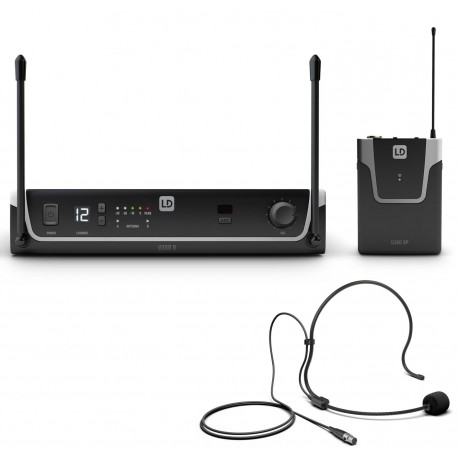 Sistema Inalámbrico de Diadema  U306 BPH (100 metros de alcance) Ld Systems-CasadelMusico-Audio y Video