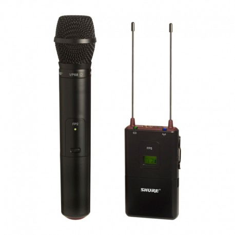 Con receptor portatil FP5, transmisor de mano FP2 con micrófono VP68 omnidireccional-CasadelMusico-Audio y Video