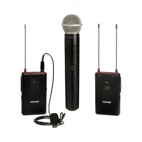 Receptor FP5, Bodypack FP1, micrófono lavalier omni WL183 y Transmisor FP2/SM58-CasadelMusico-Audio y Video