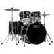 Bateria Mapex Tornado Negra 5 piezas-CasadelMusico-