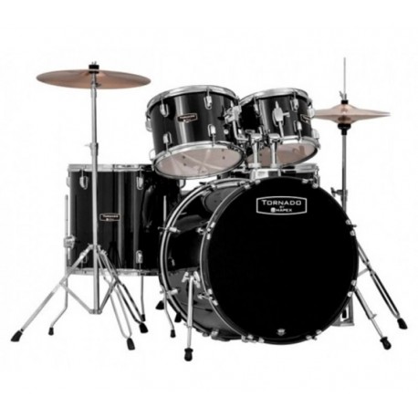 Bateria Mapex Tornado Negra 5 piezas-CasadelMusico-
