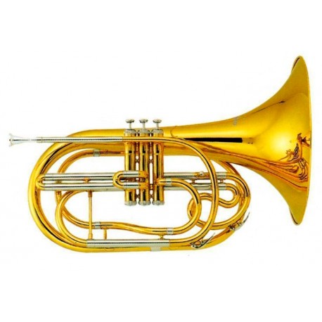 CORNO FRANCES DE MARCHA 3 PISTONES LAQUEADO SIb CENTURY-CasadelMusico-Instrumentos Musicales
