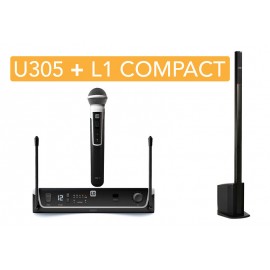 Sistema de audio Bose L1 compact con Sistema inalambrico ld systems U305 de mano-CasadelMusico-Audio y Video