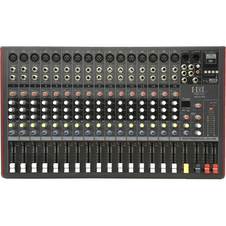 MIX16-USB Mezcladora 16 canales, FX, USB Y BLUETOOTH-CasadelMusico-Audio y Video