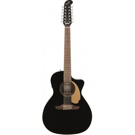 Guitarra de 12 cuerdas Fender Villager Negra 0970753006-CasadelMusico-