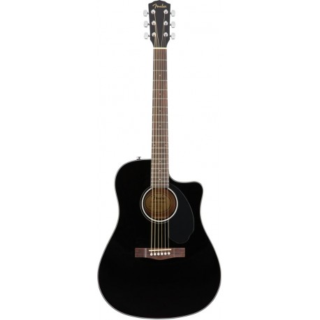 Guitarra Fender Electroacustica CD-60SCE Negra 0970113006-CasadelMusico-
