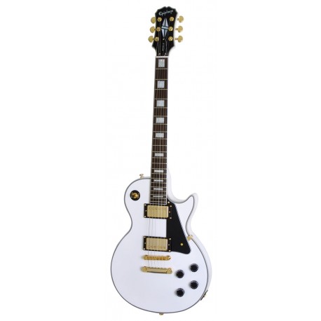 Guitarra Epiphone Les Paul CUSTOM PRO  Blanca-CasadelMusico-