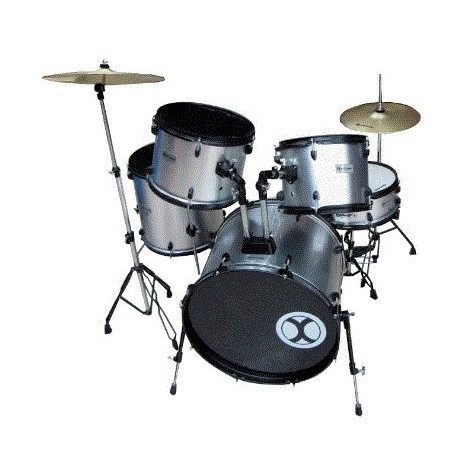 BATERIA EXTREME 5 PZAS PLATA-CasadelMusico-