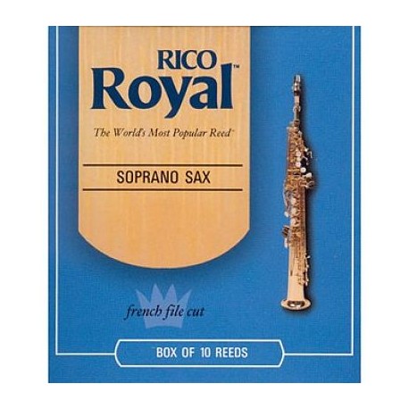 CAJA DE 10 CAÑAS RIB1025(10) SAX SOPRA. 2 1/2 RICO ROYAL(SSRR2-CasadelMusico-Accesorios y Souevenirs