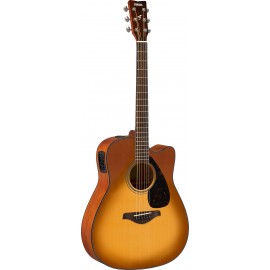 Guitarra electroacustica Yamaha Folk Sombreada FGX800CSDB-CasadelMusico-