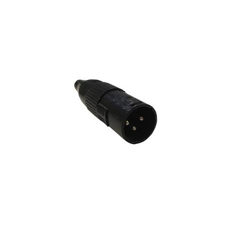 Conector XLR Macho Negro High Line SX065-CasadelMusico-Accesorios y Souevenirs