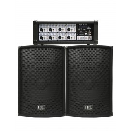 HL-152 Combo Consola Y 2 Bafles De 15" y 2 Microfonos (MP3, Bluetooth, FM) HIGH LINE-CasadelMusico-Audio y Video