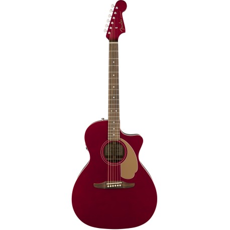GUITARRA ELECTRO ACUSTICA FENDER NEWPORTER ROJA-CasadelMusico-