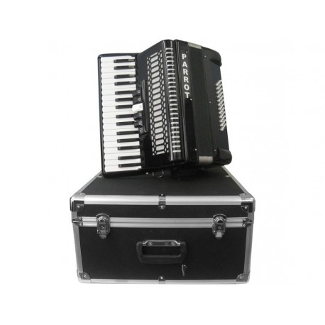 Acordeon Parrot 1308 Negro 34T 60B 3REG-CasadelMusico-