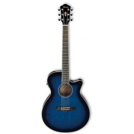 GUITARRA EACUSTICA IBANEZ AEG8 AZUL SOMBREADA-CasadelMusico-