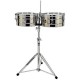 Timbales LP 14"/15" Cromado con Atril Soporte para cencerro LP257S-CasadelMusico-